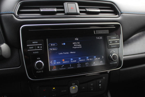 Nissan Leaf e+ Tekna 62 kWh / Trekhaak / 360Camera / Leder / Keyless / 17'' / CarPlay / Dodehoek / DAB / ACC / Stoelverwarming 4x / Warmtepomp