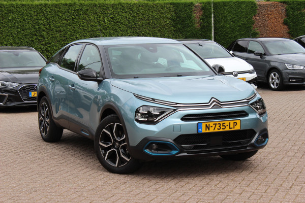 Citroën Ë-C4 Feel 50 kWh / SoH 96,4%! / Camera / Head-up / Keyless / CarPlay / 18'' / Dodehoek / DAB / Cruise Control / Full-LED