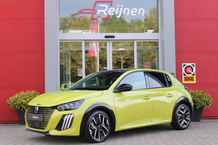 Peugeot 208 1.2 Hybrid 145PK AUTOMAAT GT | PANORAMA DAK | ADAPTIVE CRUISE CONTROL | KEYLESS ENTRY/START | LICHTMETALEN VELGEN 17" | ACHTERUITRIJ CAMERA | FULL LED KOPLAMPEN | PARKEERSENSOREN VOOR + ACHTER | DAB+ RADIO | NAVIGATIE | SFEER VERLICHTING |