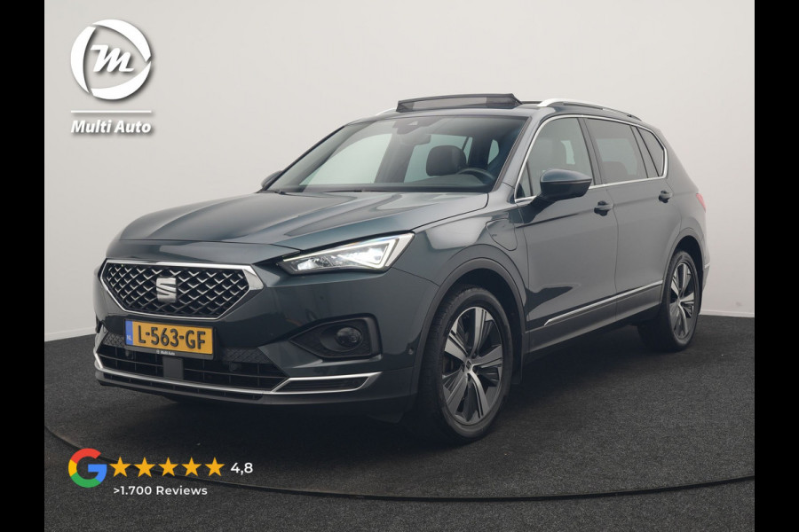 Seat Tarraco 1.4 TSI e-Hybrid Xcellence PHEV 245pk | Trekhaak Af Fabriek | Panodak | Adaptive Cruise | Camera | Sportstoelen & Stuur Verwarmd | Blis | Keyless | Apple Carplay | Virtual | Navigatie | DAB | 19"L.M | Plug In Hybrid |