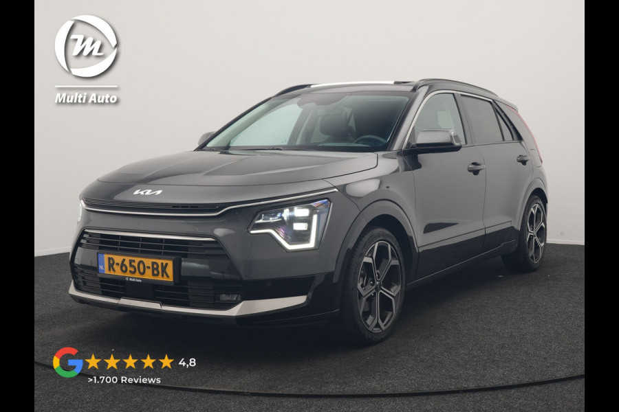 Kia Niro 1.6 GDi Hybrid ExecutiveLine 149pk | Trekhaak | Panodak | Adaptive Cruise | Head Up | Camera | Lederen Sportstoelen Memory & Ventilatie | Keyless | Apple Carplay | Stoel & Stuurverwarming | Virtual | Navigatie | DAB | 18"L.M |