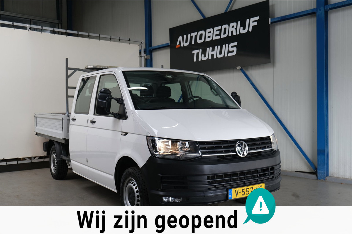 Volkswagen Transporter 2.0 TDI L2H1 DC Comfortline Pick-up - Airco, Cruise, PDC, Trekhaak.