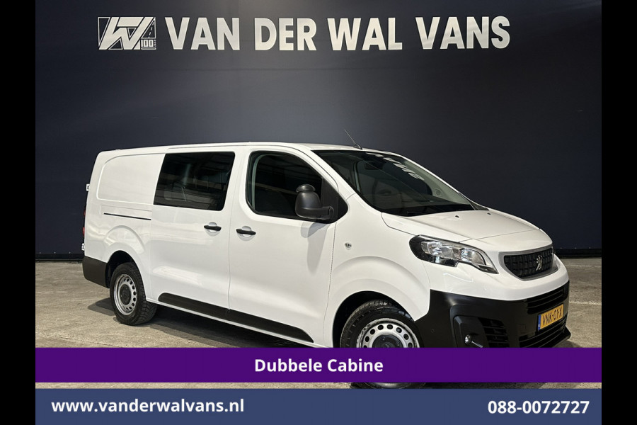 Peugeot Expert 2.0 BlueHDI 123pk L3H1 Dubbele Cabine Euro6 Airco | 5-Zits | Camera | Navigatie | Apple Carplay Android Auto, Cruisecontrol, 2500kg Trekhaak, Parkeersensoren