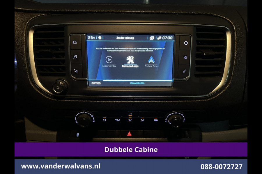 Peugeot Expert 2.0 BlueHDI 123pk L3H1 Dubbele Cabine Euro6 Airco | 5-Zits | Camera | Navigatie | Apple Carplay Android Auto, Cruisecontrol, 2500kg Trekhaak, Parkeersensoren
