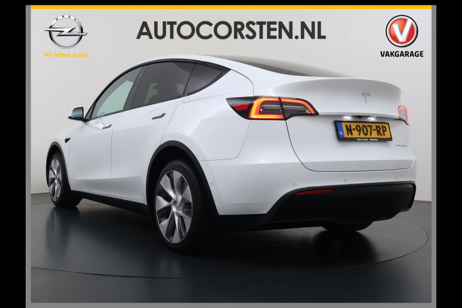 Tesla Model Y Long Range AWD 75kWh 514PK Warmtepomp Stuur+Stoel+Achterbankverwarming Panoramadak Camera's Adap.Cruise Navi Ecc Premium-Audio L Keyless Intel Atom®-Processor Privacy Glas Lmv Matrix Led Dodehoekdetectie