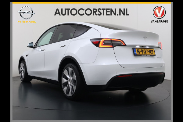 Tesla Model Y Long Range AWD 75kWh 514PK Warmtepomp Stuur+Stoel+Achterbankverwarming Panoramadak Camera's Adap.Cruise Navi Ecc Premium-Audio L Keyless Intel Atom®-Processor Privacy Glas Lmv Matrix Led Dodehoekdetectie