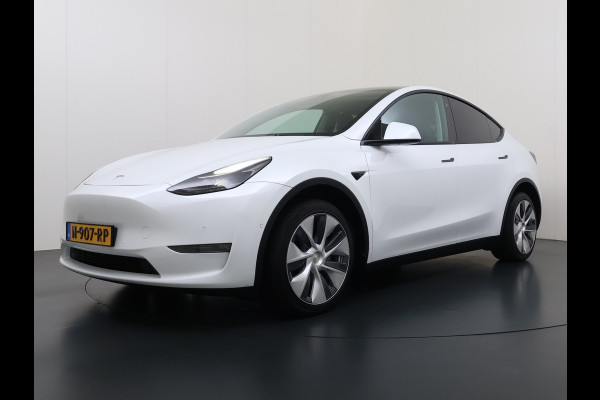 Tesla Model Y Long Range AWD 75kWh 514PK Warmtepomp Stuur+Stoel+Achterbankverwarming Panoramadak Camera's Adap.Cruise Navi Ecc Premium-Audio L Keyless Intel Atom®-Processor Privacy Glas Lmv Matrix Led Dodehoekdetectie