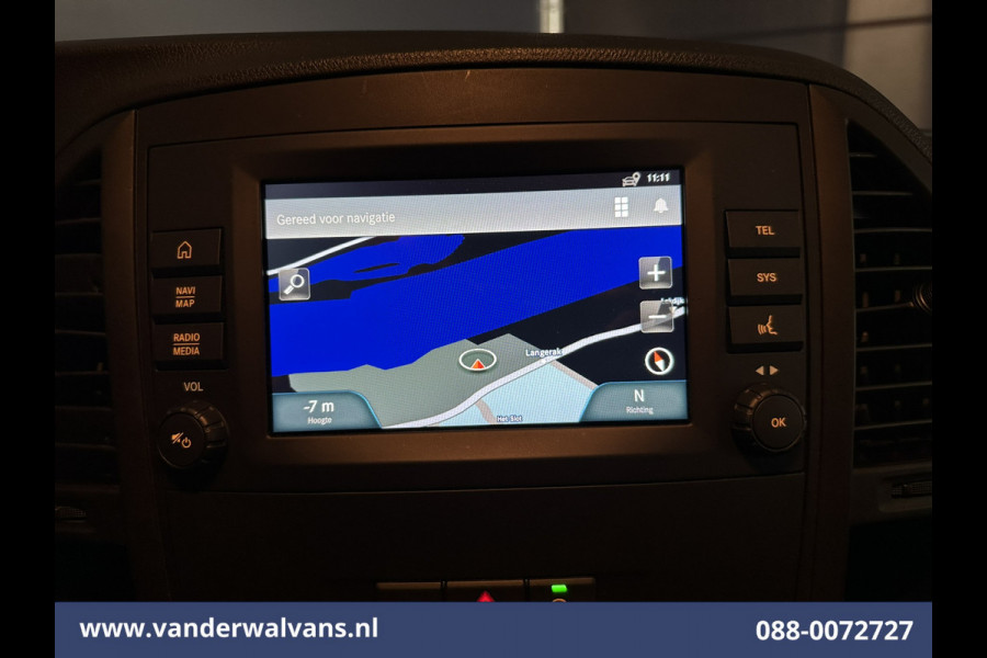 Mercedes-Benz Vito 110 CDI 102pk L2H1 Euro6 Airco | Imperiaal | Camera | Navigatie | Trekhaak | Apple Carplay | Cruisecontrol Android Auto, Parkeersensoren, Bijrijdersbank, Achterklep
