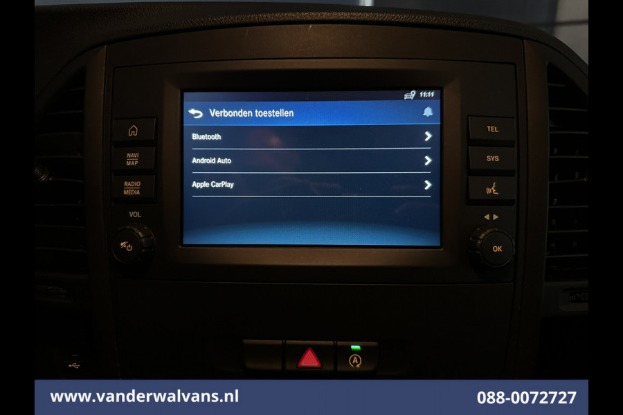 Mercedes-Benz Vito 110 CDI 102pk L2H1 Euro6 Airco | Imperiaal | Camera | Navigatie | Trekhaak | Apple Carplay | Cruisecontrol Android Auto, Parkeersensoren, Bijrijdersbank, Achterklep