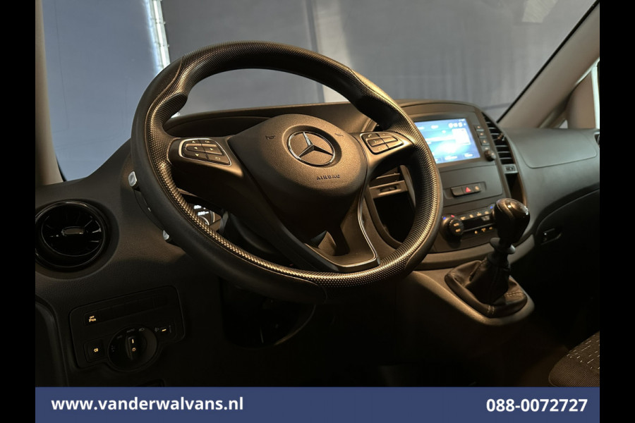 Mercedes-Benz Vito 110 CDI 102pk L2H1 Euro6 Airco | Imperiaal | Camera | Navigatie | Trekhaak | Apple Carplay | Cruisecontrol Android Auto, Parkeersensoren, Bijrijdersbank, Achterklep