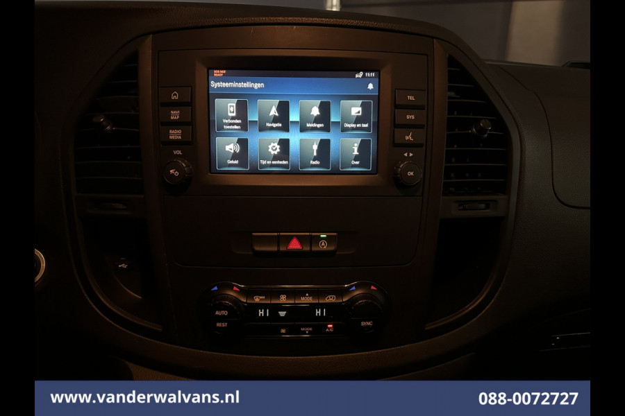 Mercedes-Benz Vito 110 CDI 102pk L2H1 Euro6 Airco | Imperiaal | Camera | Navigatie | Trekhaak | Apple Carplay | Cruisecontrol Android Auto, Parkeersensoren, Bijrijdersbank, Achterklep