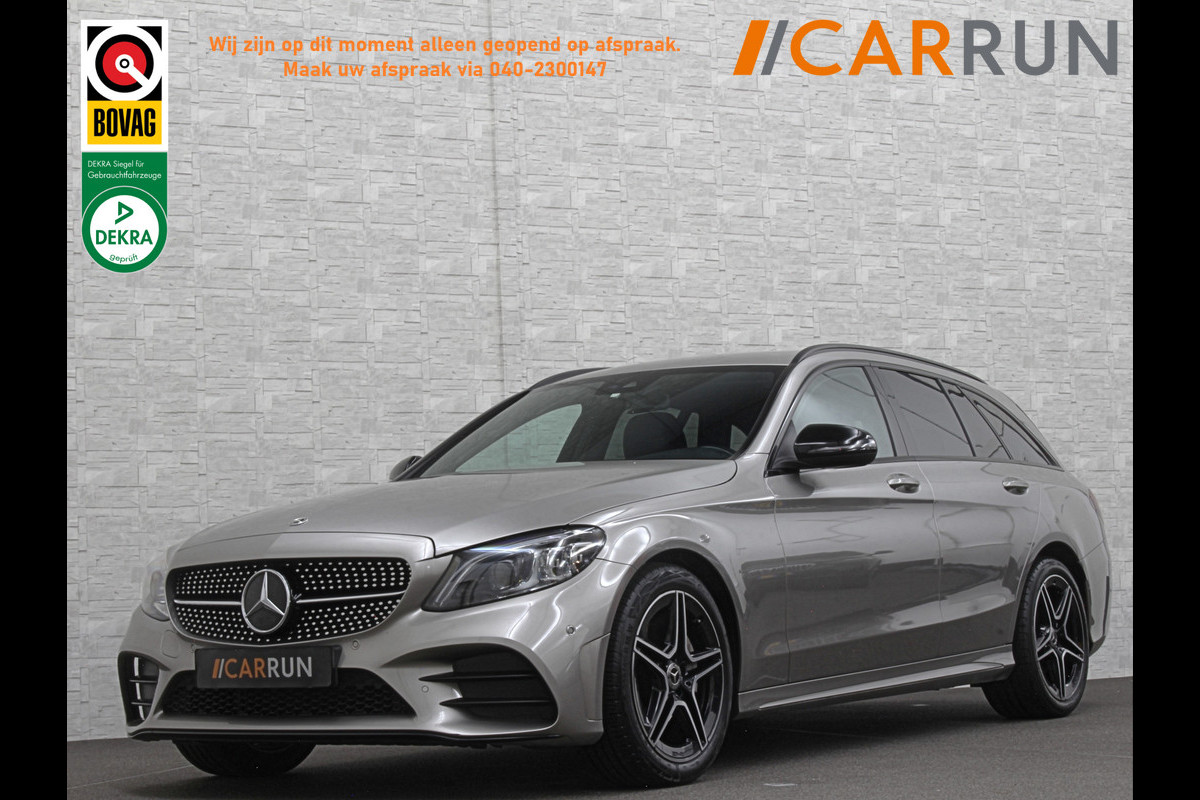 Mercedes-Benz C-Klasse Estate 180 AMG-Line | Origineel NL | Multibeam-LED | Widescreen | Sfeerverlichting | Night-Pakket | 1800kg Trekgewicht | Stoelverwarming | Achteruitrij-Camera | Carplay | Comand Navi | Dealer Onderhouden | Draadloos Laden |