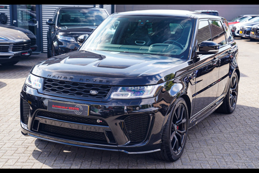Land Rover Range Rover Sport 5.0 V8 SC SVR | Carbon Package | Kuipstoelen | 576PK | 360 cam | HuD | Stoelkoeling | Carbon Motorkap