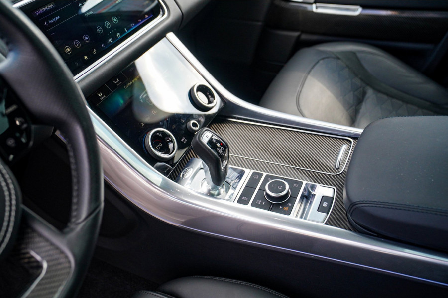Land Rover Range Rover Sport 5.0 V8 SC SVR | Carbon Package | Kuipstoelen | 576PK | 360 cam | HuD | Stoelkoeling | Carbon Motorkap