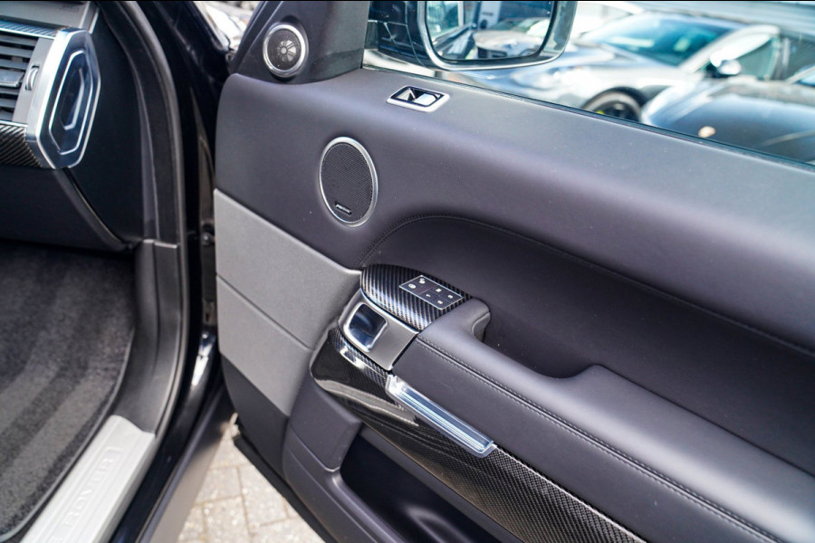 Land Rover Range Rover Sport 5.0 V8 SC SVR | Carbon Package | Kuipstoelen | 576PK | 360 cam | HuD | Stoelkoeling | Carbon Motorkap
