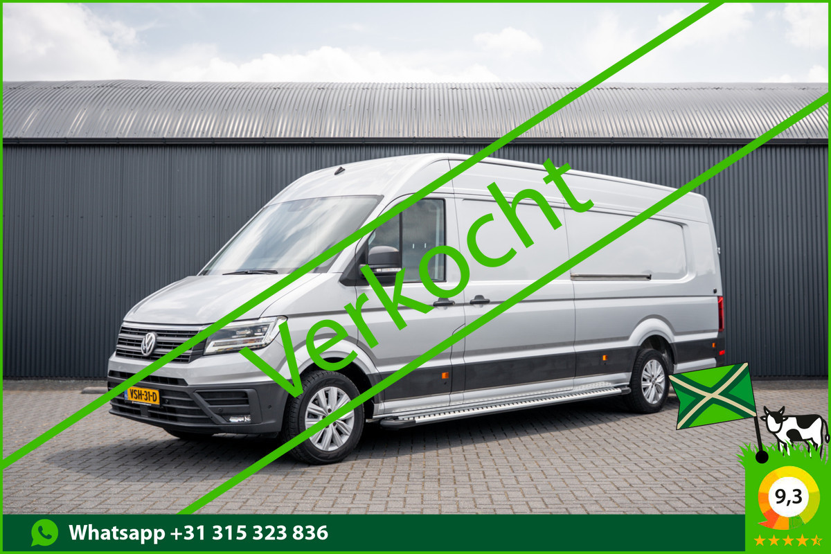 Volkswagen Crafter 2.0 TDI XL L5H3 | 177 PK | Rijplaten | Automaat | LED | Camera | Carplay | Schuifdeur L+R | PDC | Trekhaak