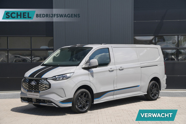 Ford E-Transit Custom 340 L2H1 Sport 71 kWh 218pk - 2x Schuif - Stoel/Stuurverwarming - Cruise - Keyless - Rijklaar