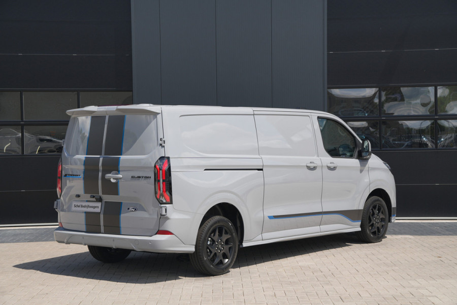 Ford E-Transit Custom 340 L2H1 Sport 71 kWh 218pk - 2x Schuif - Stoel/Stuurverwarming - Cruise - Keyless - Rijklaar