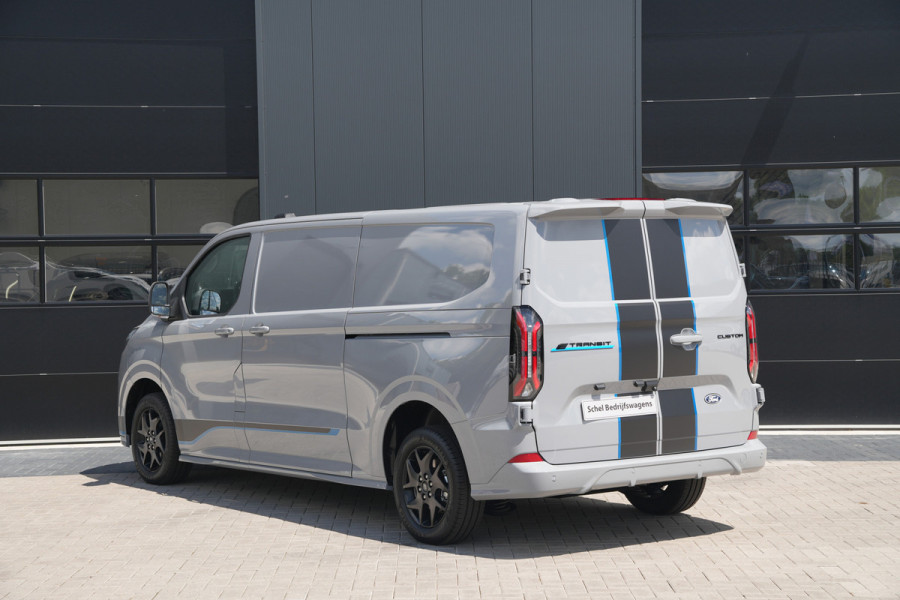 Ford E-Transit Custom 340 L2H1 Sport 71 kWh 218pk - 2x Schuif - Stoel/Stuurverwarming - Cruise - Keyless - Rijklaar