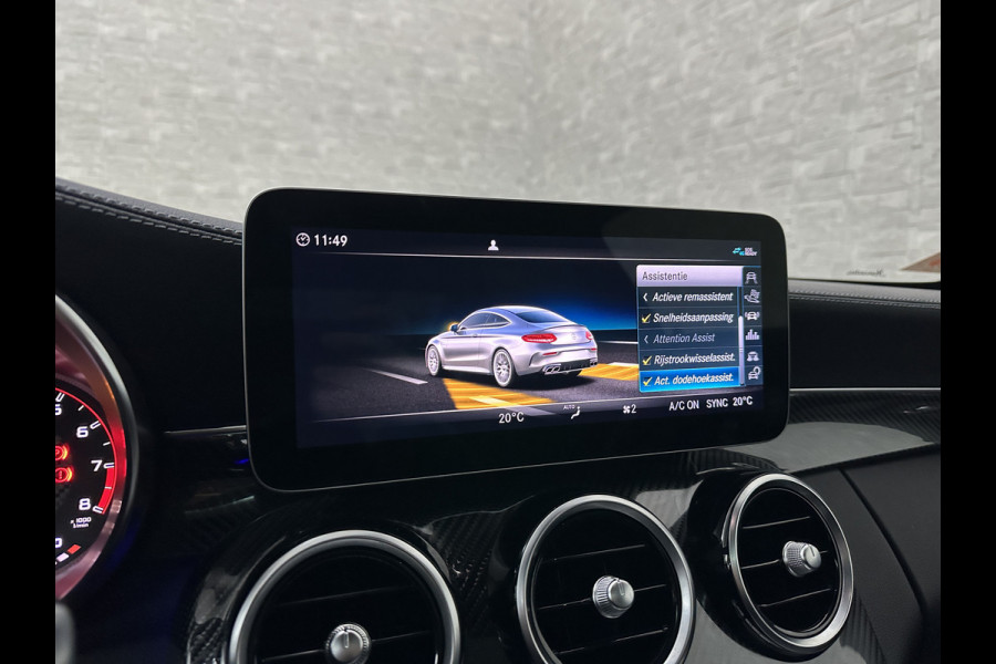 Mercedes-Benz C-Klasse Coupé 63 S AMG | Keramisch | Schaalstoelen | Carbon | AMG Driver's Package | Aero-Pakket | Panorama | Burmester | 12 maanden Bovag Garantie | Multi-Beam LED | Memory | ACC | Rij-Assistentie Pakket | Keyless-Go | Sfeerverlichting | Carplay | Rijklaarprijs.