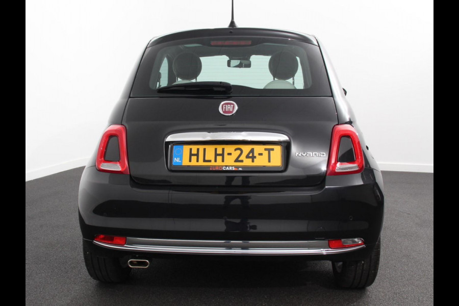 Fiat 500 1.0 Hybrid Dolcevita Panoramadak Navigatie Apple Carplay Android Auto Cruise control Climate Control Lichtmetalen Velgen