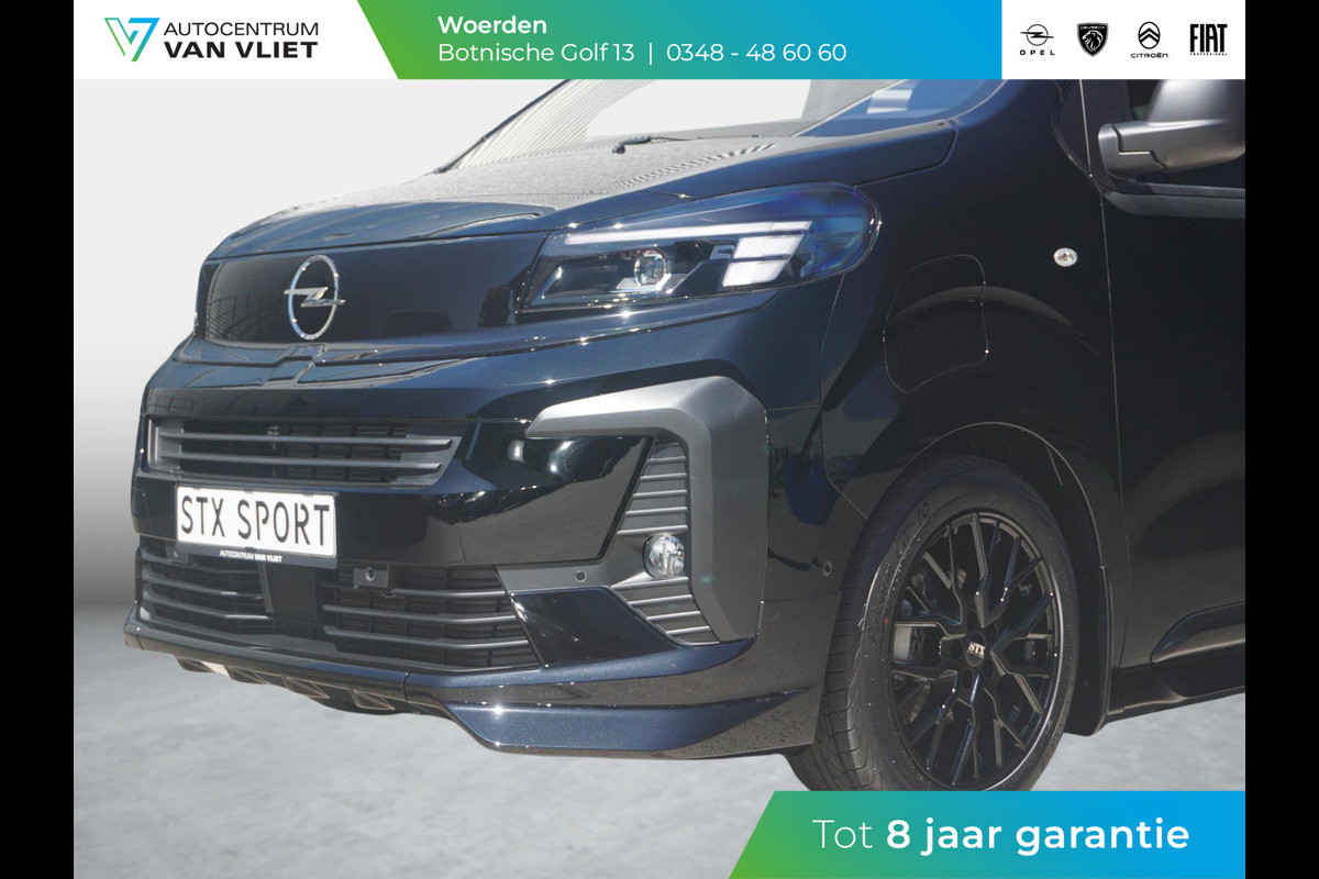 Opel Vivaro Electric L3 75 kWh | STX Sport | Lederen bekleding | Spoilerpakket | 18 inch Lichtmetalen velgen | Comfort stoelen | Mooiste bus van NL (!)