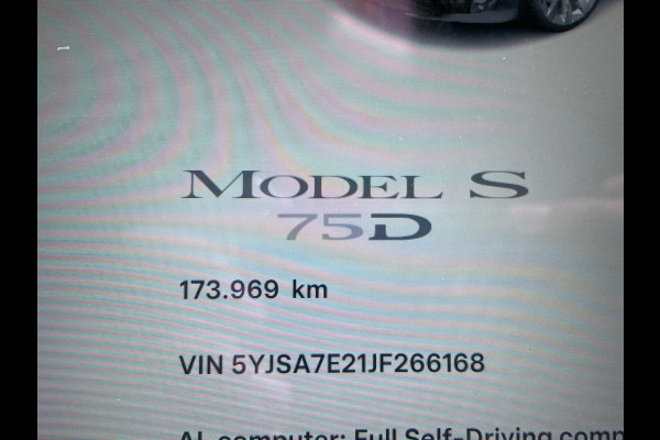Tesla Model S 75D Base SOH 85%