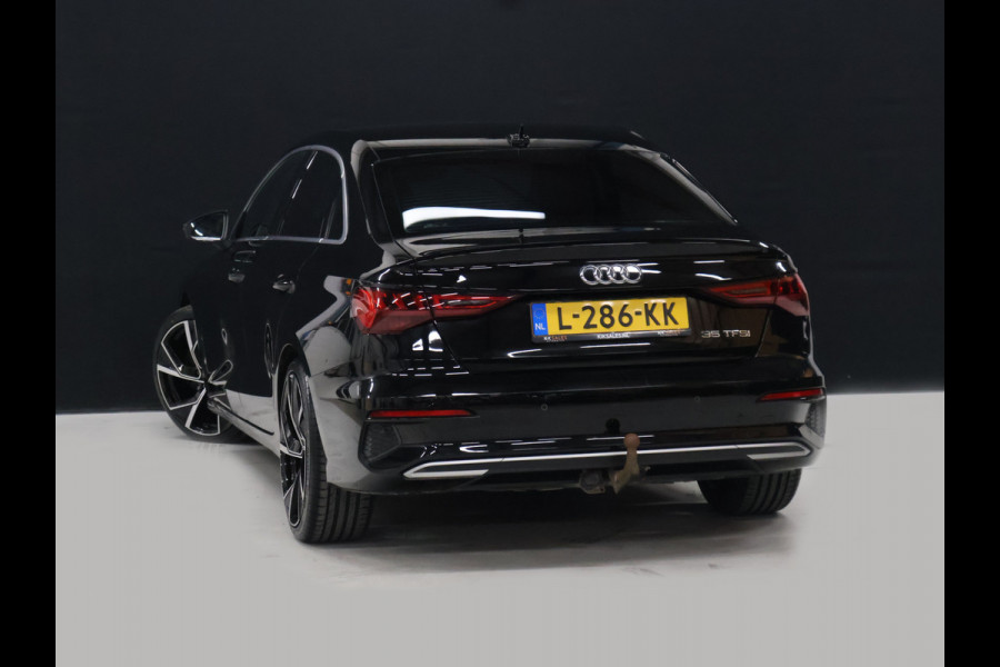 Audi A3 Limousine 35 TFSI Business edition [ADAPTIVE CRUISE, APPLE CARPLAY, TREKHAAK AFNEEMBAAR, ANDROID, VIRTUAL COCKPIT, FULL LED, GROOT NAVIGATIE, DRAADLOOS OPLADEN, SPORTSTOELEN, SPORTONDERSTEL, LANE ASSIST, PDC ACHTER, CLIMATE CO