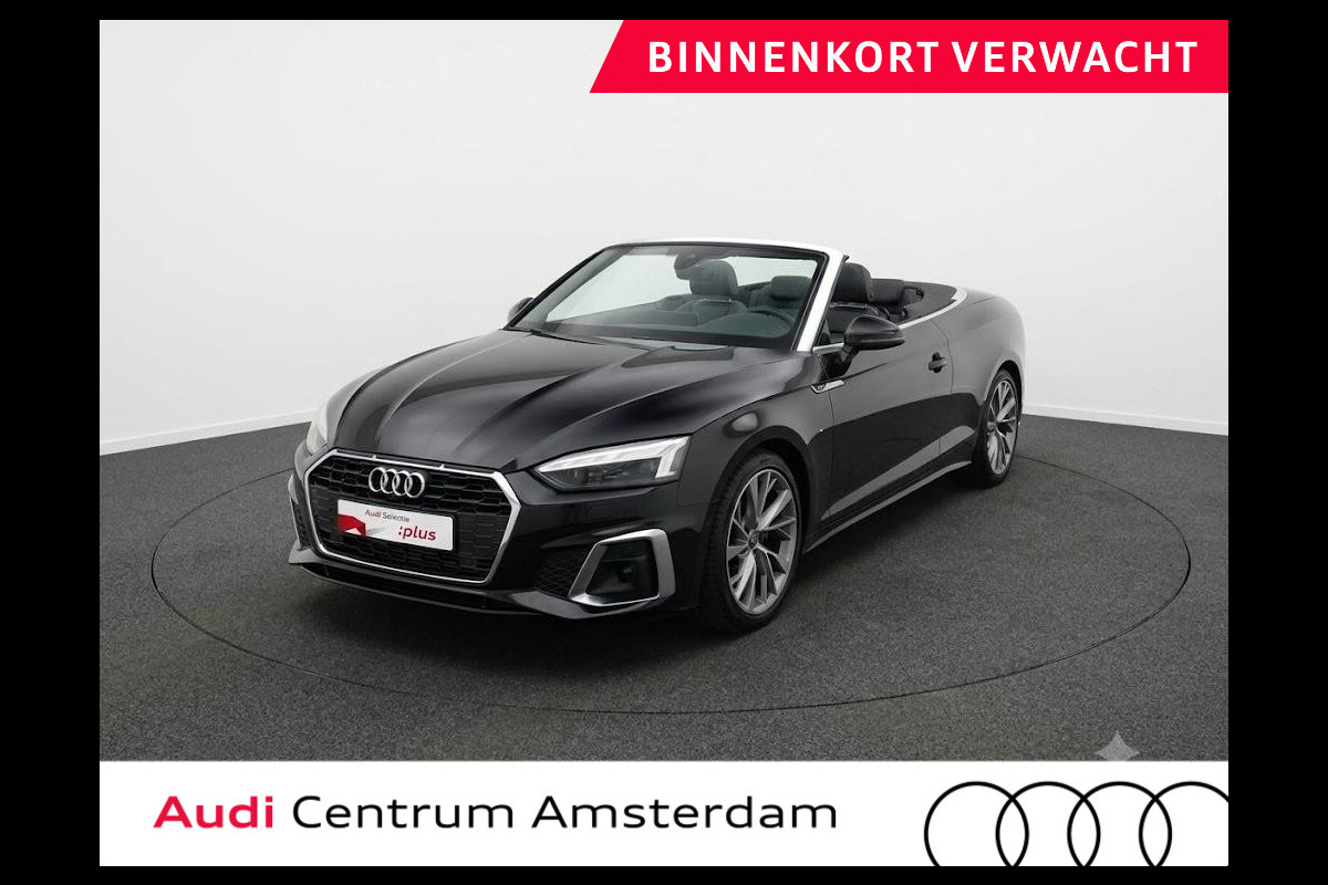 Audi A5 Cabriolet 40 TFSI Launch edition Sport 190pk | lederen bekleding, | Nekverwarming | matrix LED koplampen | Navigatiesysteem full map | Voorstoelen verwarmd