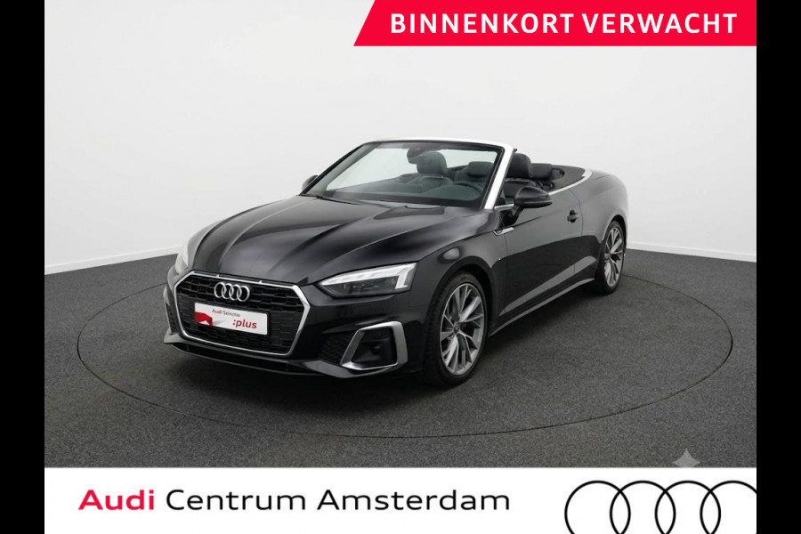 Audi A5 Cabriolet 40 TFSI Launch edition Sport 190pk | lederen bekleding, | Nekverwarming | matrix LED koplampen | Navigatiesysteem full map | Voorstoelen verwarmd