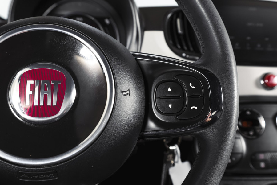 Fiat 500C 1.0 Hybrid Star Org. NL. | Bianco Stella | Cabrio | Cruise | PDC | NAV | ECC | DAB | LM 15" |