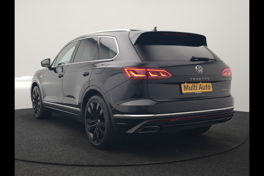 Volkswagen Touareg 3.0 TSi eHybrid 4MOTION PHEV 381pk Dealer O.H | Luchtvering | Trekhaak Af Fabriek | Panodak | Adaptive Cruise | Matrix LED | Lederen Sportstoelen Memory & Verwarmd | Keyless | Apple Carplay | Virtual | Navigatie | DAB | 21"L.M | Plug In Hybrid |