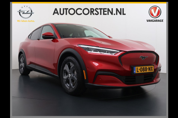 Ford Mustang Mach-E Extended RWD 98kWh SOH 94% Trekhaak Adap.Cruise B&O-Audio Leder 360°Camera Stoel+Stuurverwarming Navi Ecc Apple Carplay A Lmv 18" Privacy Glas Pdc Voorruitverwarming DAB Elek.Achterklep Keyless Dodehoekwaarschuwing 1e Eigenaar 750KG Trekgewicht Origineel Nederlandse Auto