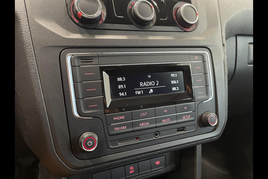 Volkswagen Caddy 1.4 TGI L2H1 EcoFuel Maxi Comfortline Airco Cruise PDC Verwarmbare voorruit Comfortstoelen Alarm Bluetooth Schuifdeur