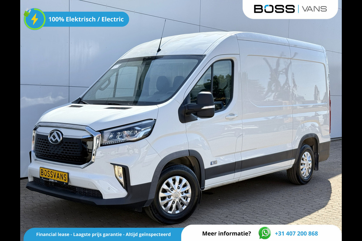 Maxus eDeliver 9 72 kWh 204PK L2H2 280km WLTP Snelladen LED Carplay Cruise control Camera Airco Parkeersensoren v+a