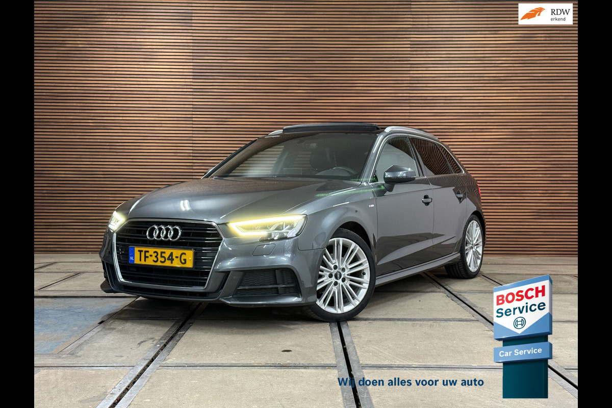 Audi A3 Sportback 1.5 TFSI CoD Sport S-Line Edition | Pano | Cruise | 18 Inch | Sportstoelen | LED | Navigatie | Trekhaak| NAP |