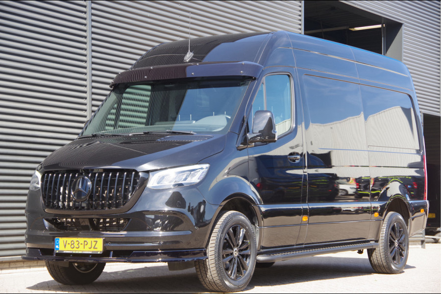 Mercedes-Benz Sprinter 319 3.0 CDI V6 L2H2 3-ZITS, AUT. LED, 3.5T TREKHAAK, MBUX 10'', STANDKACHEL, ZONNEKLEP, VOORSPOILER, KUNSTSTOFDELEN IN KLEUR, CA