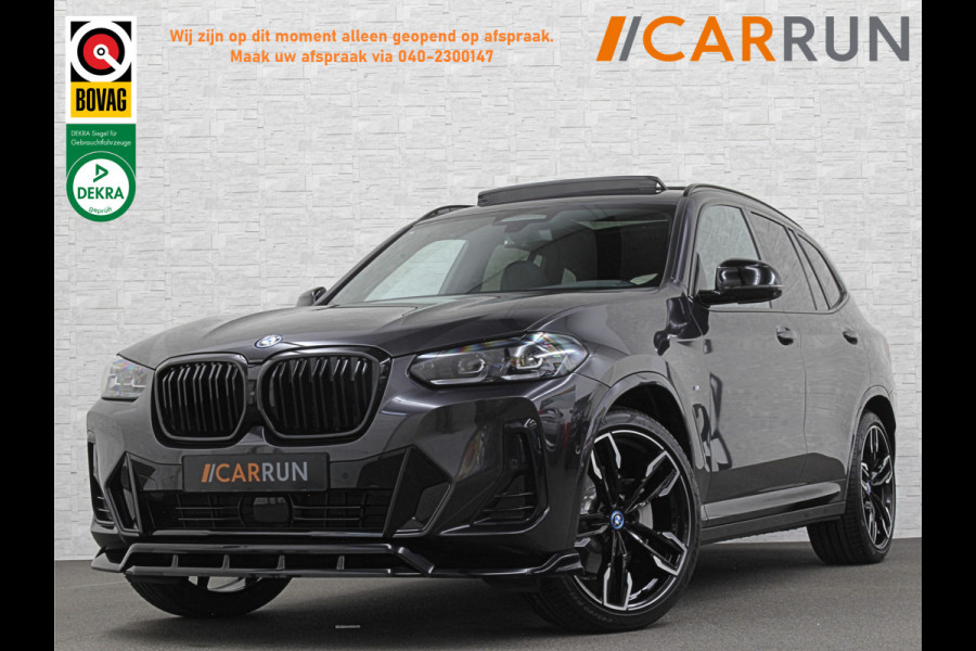 BMW iX3 M-Sport | Sophisto Grey! | Panorama | ACC | Leder | Memory | El. Trekhaak | 97.6% SOH | Sfeerverlichting | 3-Zone Clima | Carplay | LED | Btw auto, 35250,= ex. | Rijklaar incl. Bovag garantie!