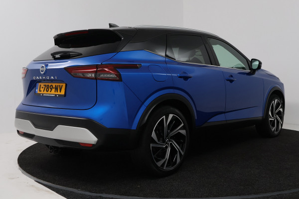 Nissan QASHQAI 1.3 MHEV Xtronic Tekna Plus (PANO, TREKHAAK, CAMERA, STUUR-/STOELVERWARMING, ELEKT. STOELEN, MEMORY)