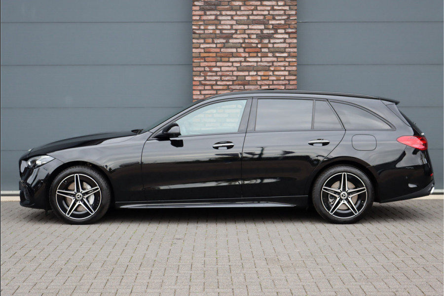 Mercedes-Benz C-Klasse Estate 300 e AMG Line | Distronic | Panoramadak | Memory | Surround Camera | Verwarmd Stuurwiel | Carplay | Sfeerverlichting Premium |