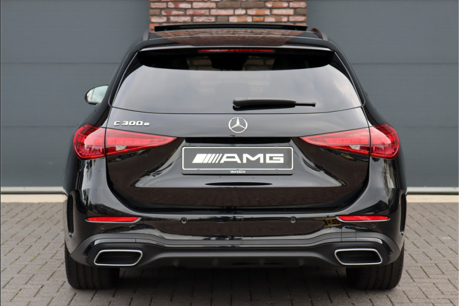 Mercedes-Benz C-Klasse Estate 300 e AMG Line | Distronic | Panoramadak | Memory | Surround Camera | Verwarmd Stuurwiel | Carplay | Sfeerverlichting Premium |