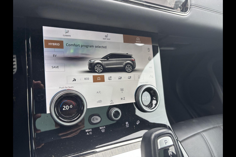 Land Rover Range Rover Evoque 1.5 P300e AWD Autobiography 309 PK | Panoramadak | Head-up Display | 360 Camera | Leder | Meridan | Memory Seats | 20 inch | Adaptive Cruise | Stuur & Stoelverwaming | Getint glas