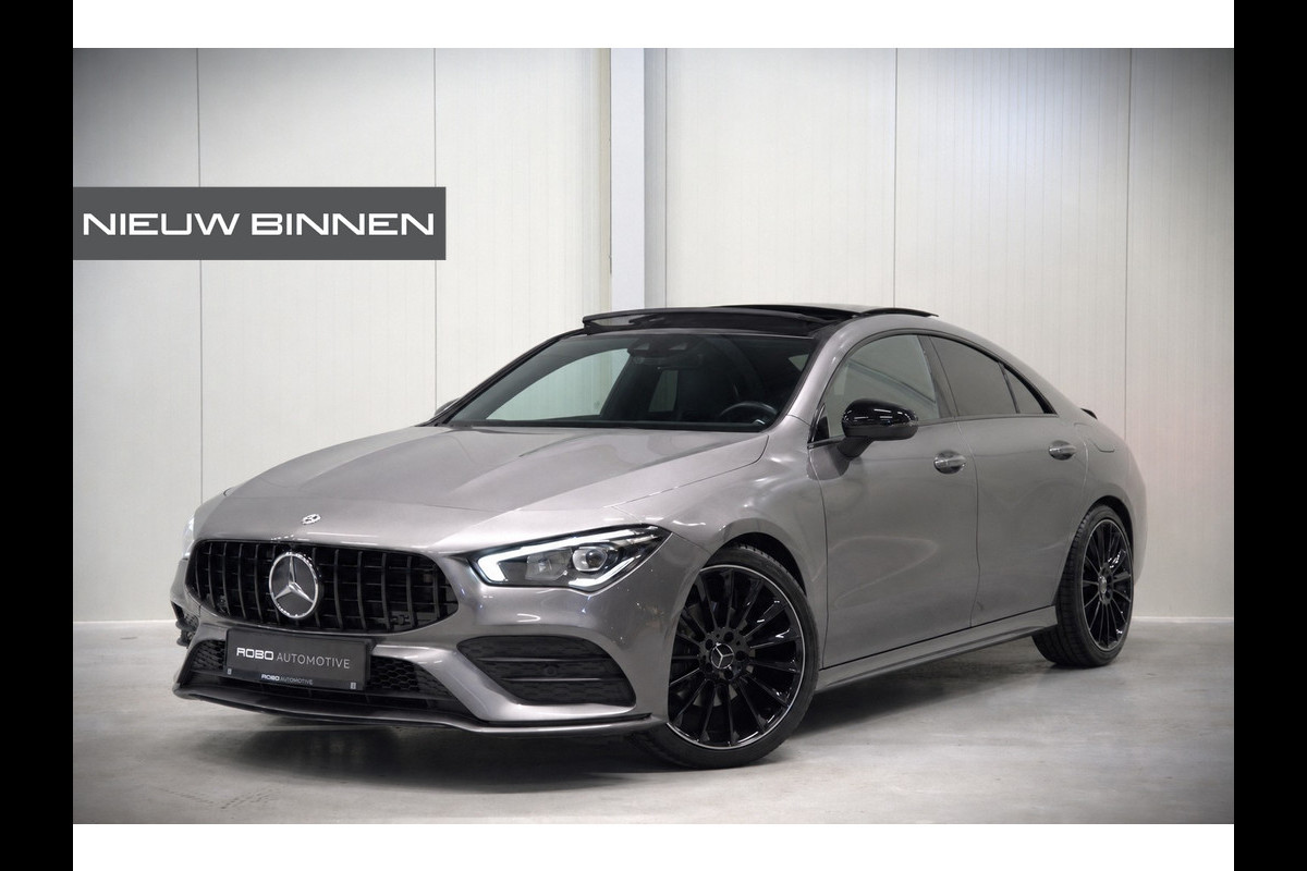 Mercedes-Benz CLA-Klasse 250 e Business Solution AMG Limited | Panoramadak | Stoelverwarming | Camera | Dodehoekdetectie | Multibeam LED | Ambiance Verlichting | Keyless | Navigatie | Parkeersensoren | Cruise Control | SOH 97,16%