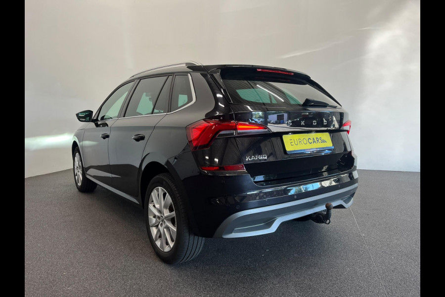 Škoda Kamiq 1.0 TSI DSG Clever Panoramadak Trekhaak Navigatie Apple Carplay Android Auto Camera Parkeerhulp Cruise Control Stoelverwarming Climate Control Lichtmetalen velgen