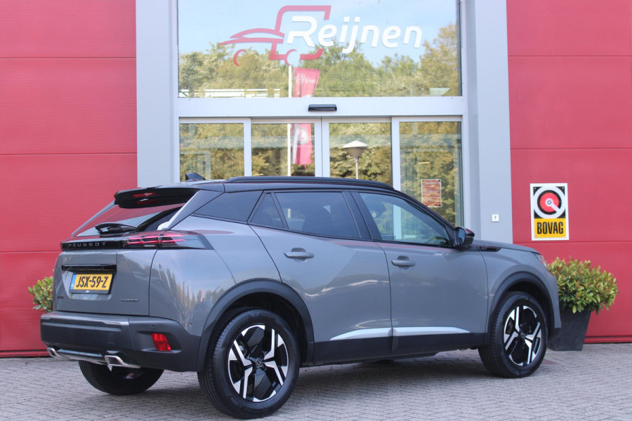 Peugeot 2008 1.2 Hybrid 145PK AUTOMAAT GT PACK | ELEKTRISCH BEDIENBARE BESTUURDERSSTOEL | NAVIGATIE | FULL LED KOPLAMPEN | DRAADLOZE APPLE CARPLAY/ANDROID AUTO | ADAPTIVE CRUISE CONTROL | CAMERA VOOR + ACHTER | CLIMATE CONTROL | LICHTMETALEN VELGEN 17" | KEYLESS ENTRY/START | DAB+ RADIO | ALCANTARA/LEDEREN BEKLEDING  | DODEHOEK DETECTIE | PARKEERSENSOREN VOOR + ACHTER | STOEL VERWARMING | DRAADLOZE TELEFOONLADER |