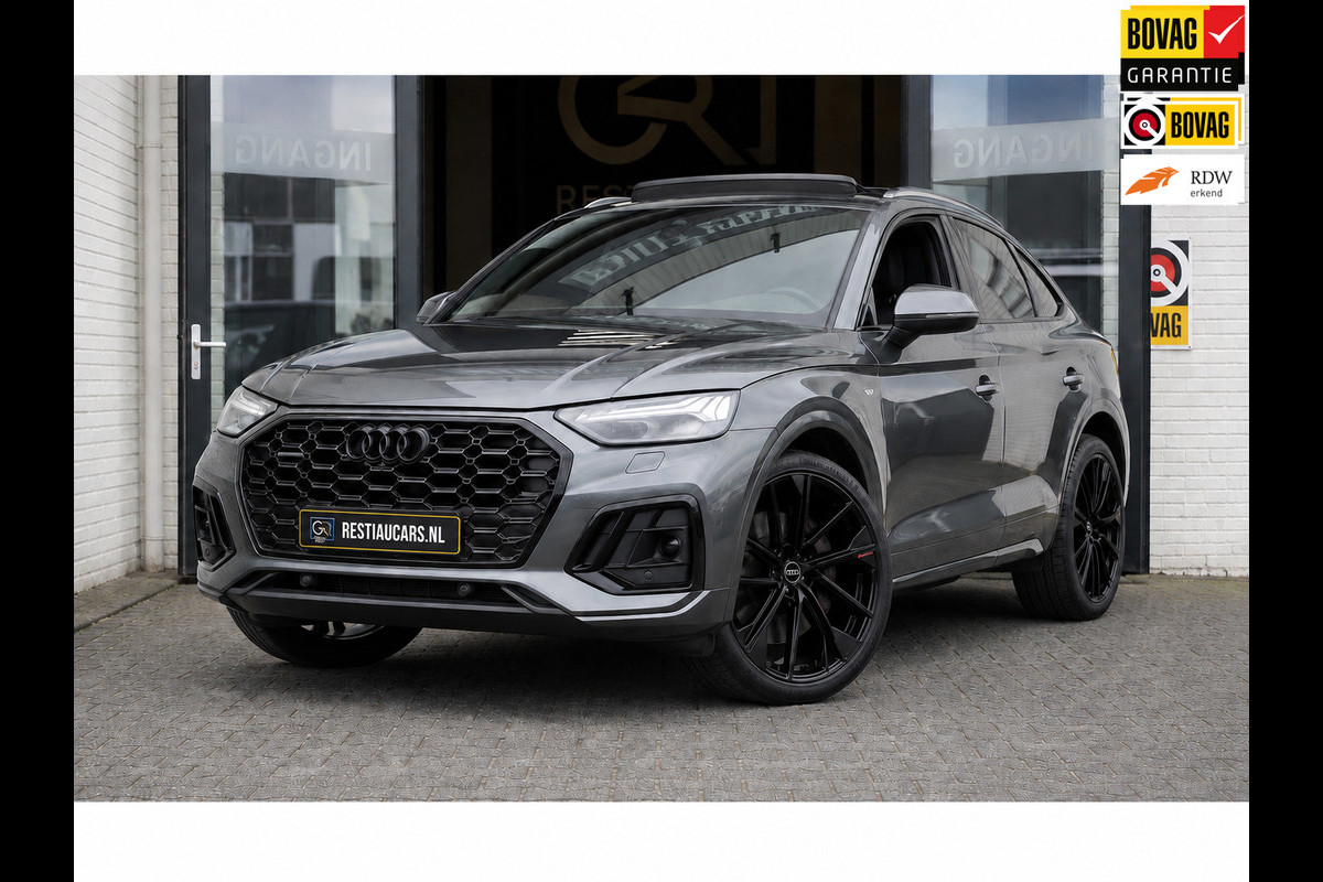 Audi Q5 Sportback 50 TFSIe 3x S-Line Black Optik AUTOMAAT|360 CAMERA|ACC|AMBIANCE|KEYLESS|MATRIX LED|PANORAMA|RS STOELEN|TREKHAAK