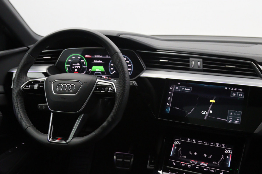 Audi Q8 e-tron 408 PK 55 Quattro S-Line Edition 115 kWh, SOH 97%, Panoramadak, RS-Sportstoelen, B&O Sound, Luchtvering
