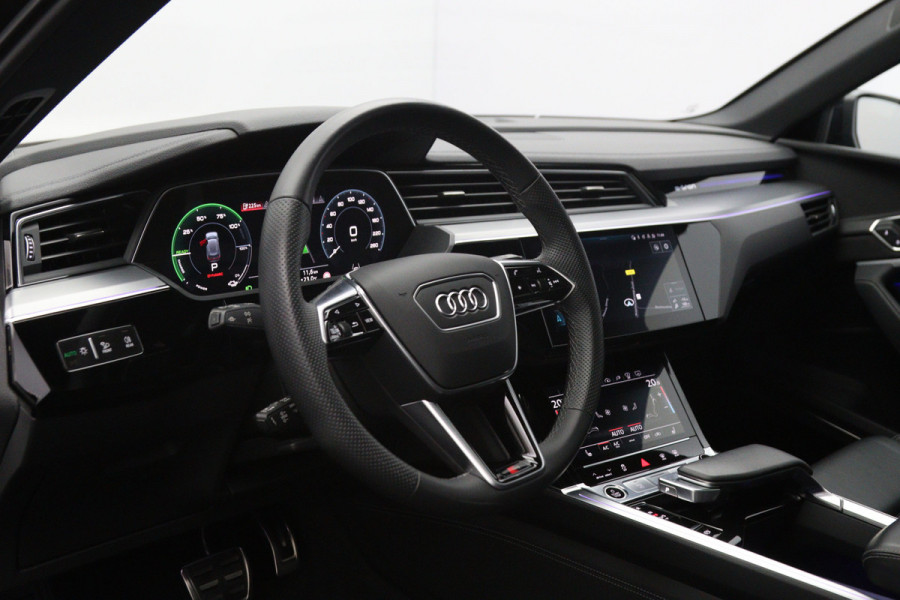 Audi Q8 e-tron 408 PK 55 Quattro S-Line Edition 115 kWh, SOH 97%, Panoramadak, RS-Sportstoelen, B&O Sound, Luchtvering