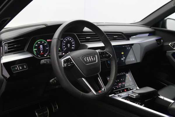 Audi Q8 e-tron 408 PK 55 Quattro S-Line Edition 115 kWh, SOH 97%, Panoramadak, RS-Sportstoelen, B&O Sound, Luchtvering