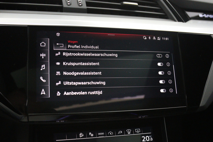 Audi Q8 e-tron 408 PK 55 Quattro S-Line Edition 115 kWh, SOH 97%, Panoramadak, RS-Sportstoelen, B&O Sound, Luchtvering